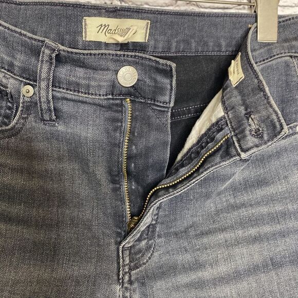 Madewell 9" Mid-Rise Skinny Jeans Stretchy Gray 27 - Picture 11 of 12